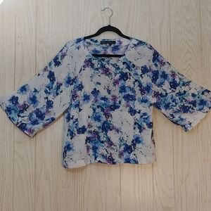 Rose & Olive Floral Blouse Top